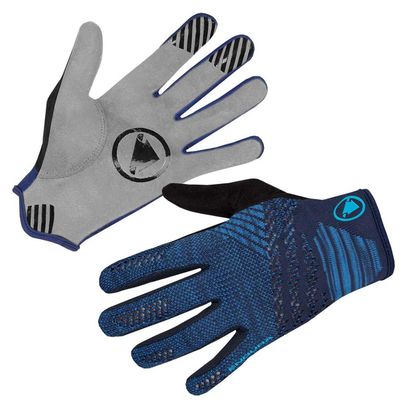 Endura SingleTrack LiteKnit Long Gloves Navy Blue