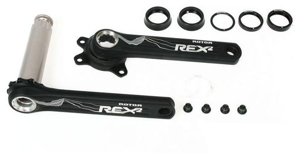 ROTOR  Crankset REX 2.1 Double Without Chainring BB30 76mm BCD
