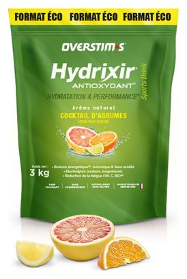 Overstims Hydrixir Antioxydant Energy Drink Citrus Fruit Cocktail 3 kg