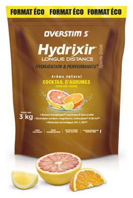 Boisson Énergétique Overstims Hydrixir Longue Distance Cocktail d'Agrumes 3 kg