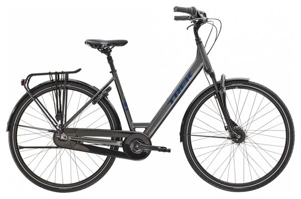 Bicicletta da città attrezzata Trek District 2 Lowstep Shimano Nexus 7V Lithium Grey 2023