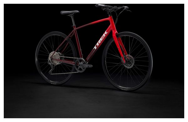 Vélo Fitness Trek FX 3 Disc Shimano Deore 10V 700 mm Rouge Viper 2023