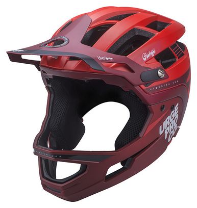URGE Gringo de la Pampa Helmet with Removable Chinstrap Red