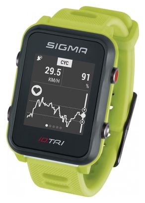 Montre GPS Sigma iD.TRI Vert Fluo