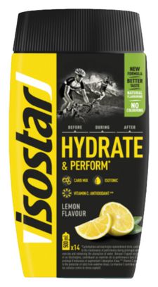 Boisson Energetique Isostar Hydrate & Perform Citron 560g + Bidon 500mL