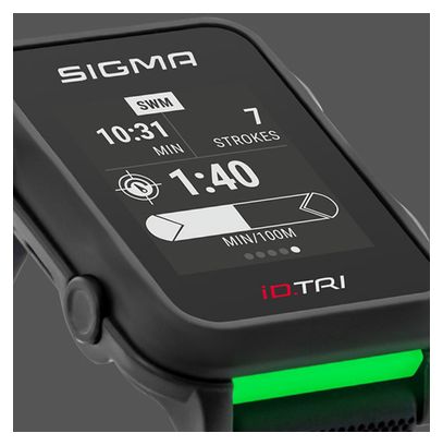 Montre GPS Sigma iD.TRI Set Noir