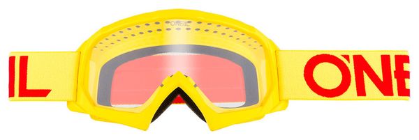Oneal B-10 Solid Youth Goggle Yellow Red Frame Lenti trasparenti