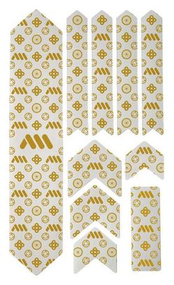 Kit Protection de Cadre All Mountain Style Honeycomb XL 10 pcs - Couture / Transparent