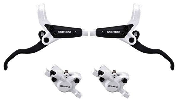 Shimano Pair of Disc Brake M396 (without disc) White (Front 1000mm + Rear 1700mm)