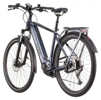 Cube Touring Hybrid Pro 500 Electric City Bike Shimano Deore 11S 500 Wh 700 mm Metallic Grey 2022