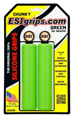 ESI Chunky 32mm Silicone Grips - Green