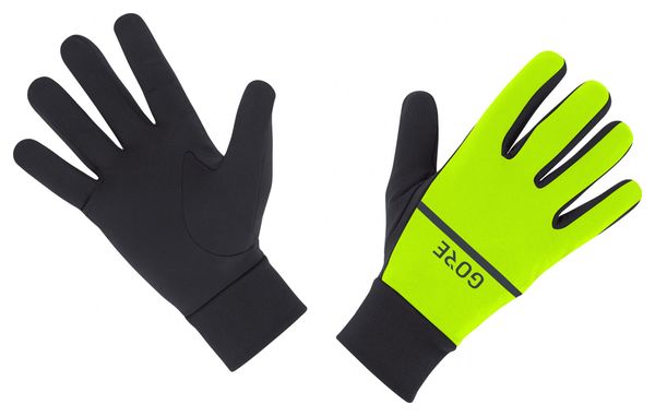 Pair of Gloves Gore Wear R3 Yellow Fluo Black