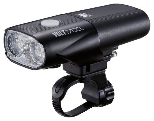 Cateye CA460V1700 Unisexe Volt 1700 RC Rechargeable Front Light, Black, One Size