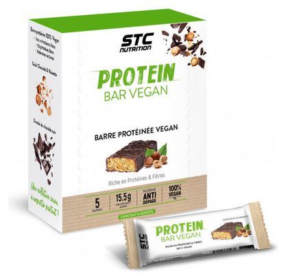Barre Protéinée Protein Bar Vegan 5 barres Chocolat & Noisette