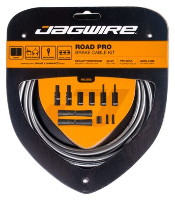 Kit Câble et Gaine pour Frein Route Jagwire Road Pro Gris