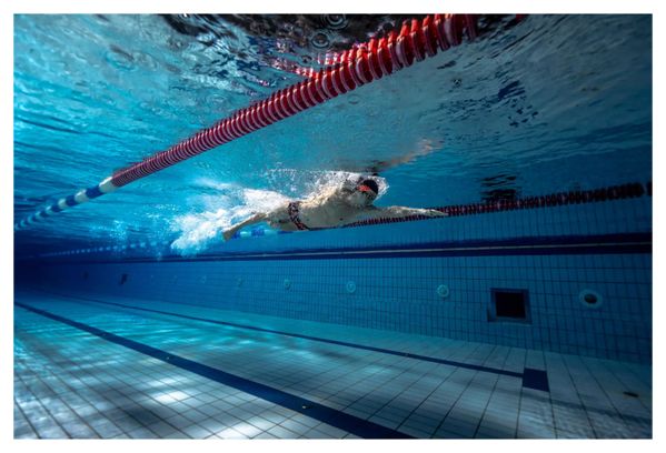 NABAIJI B-FAST Swimming Goggles Mirror Lenses Black Red