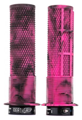 Paar DMR DeathGrip Thin Grips met Marble Pink Flanges