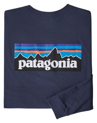 T-Shirt Manches Longues Patagonia P-6 Logo Responsibili-Tee Bleu