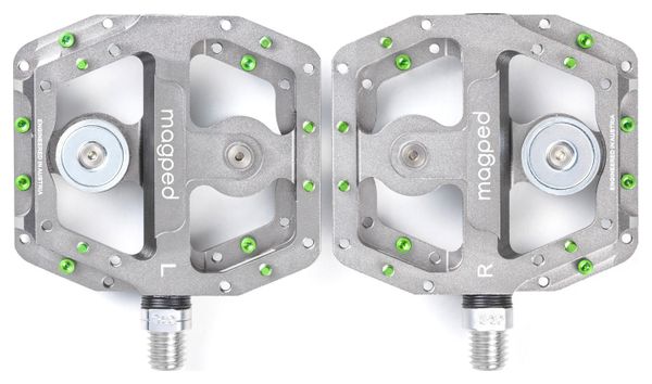 Pair of Magped Enduro 200 N Magnetic Pedals Grey