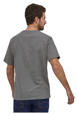 Patagonia P-6 Label Pocket Responsibili Grey Men's T-Shirt
