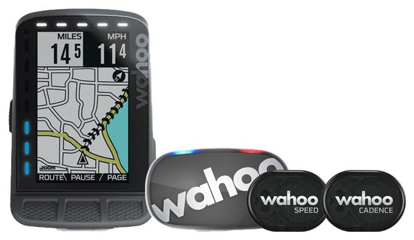 Compteur GPS Wahoo Fitness Elemnt Roam - Bundle Tickr Gen 2 Cardio / Vitesse / Cadence