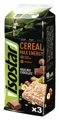 ISOSTAR Céréal Max Energy 3x55gr Flavour hazelnut-chocolate