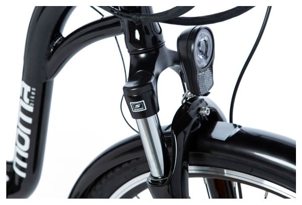 Moma Bikes Bicicleta Electrica, Urbana EBIKE-28.2 ', Alu. SHIMANO 7V & Doble Freno Disco Hidraulicos Bat. Ion Litio 36V 16Ah