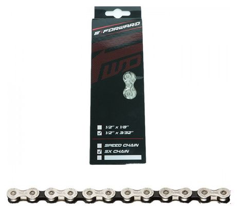 Forward Chain SX Chain 116 Links with Quick Coupling Silver