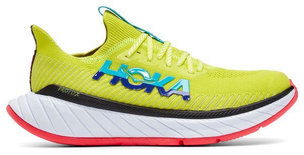 Hoka Carbon X 3 Running-Schuhe Gelb Blau Rot