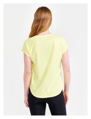 Craft Core Charge Yellow Women's Short Sleeve Jersey