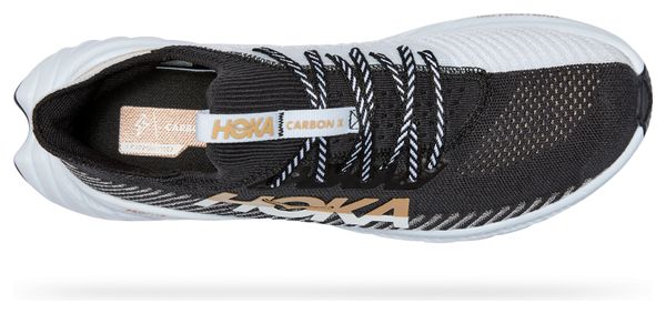 Zapatillas de running Hoka Carbon X 3 Negro Blanco para mujer