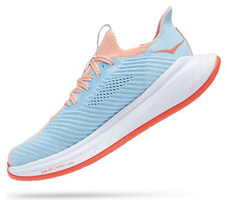 Women's Hoka Carbon X 3 Pink Blue Running Shoes