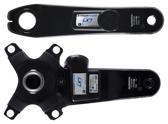 Medidor de Potencia (Pedalier) Stages Cycling Stages Power LR Shimano Dura-Ace R9100 50/34 Dientes Negro