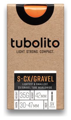 Tubolito S-CX/Gravel 700c Presta 42 mm Camera d'aria