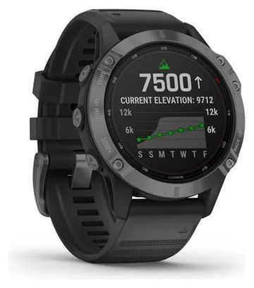 Garmin fenix 6 - Pro Solar Edition GPS Watch Slate Grey with Black Band