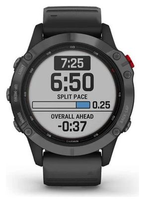 Garmin fenix 6 - Pro Solar Edition GPS Watch Slate Grey with Black Band
