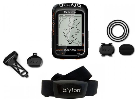 BRYTON Compteur GPS RIDER 450T + Heart Sensor/Cadence Sensor