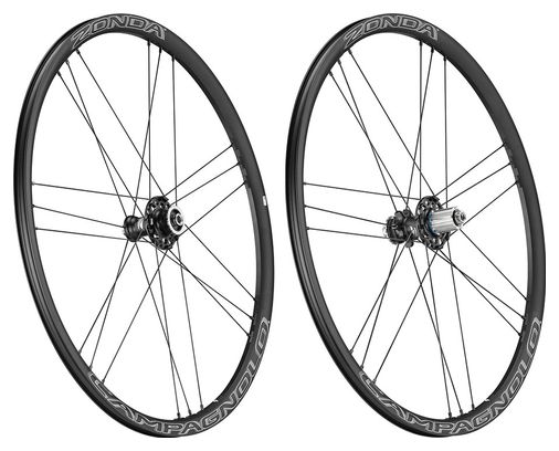 Pair of Campagnolo Zonda Disc Brake Wheels | 12x100 - 12x142 | Centerlock