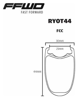 Paire de Roues Fast Forward Ryot 44 DT240 EXP Disc | 12x100 - 12x142mm | Centerlock