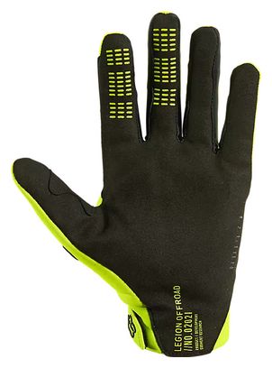 Gants Longs Fox Defend Thermo Offroad Jaune Fluo