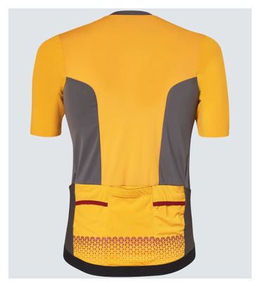 Maillot Manches Courtes Oakley Point To Point Amber Jaune