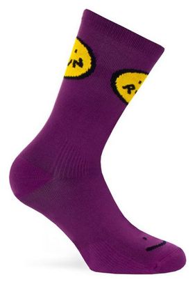 Chaussettes Pacific And Co Smile Run Violet