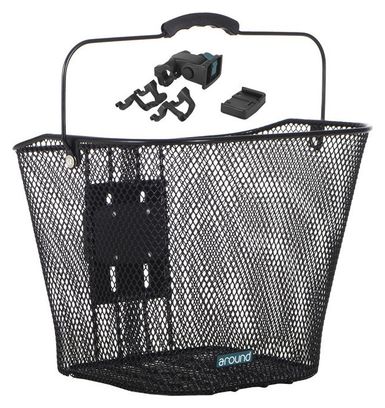 BASIL BASIC Front Basket 32x23x26cm with handlebar mount Black