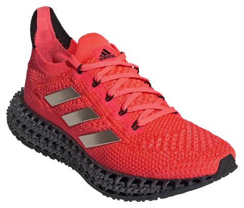 Adidas 4D Running Shoes Red Black Women