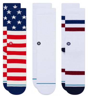 Americana Crew 3-Pack Socks