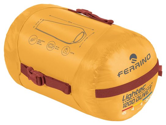 Ferrino Lightec 1200 RDS Sleeping Bag Yellow