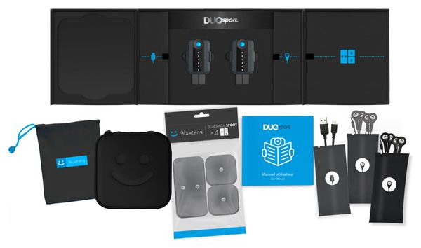 Elettrostimolatore BLUETENS Duo Sport Bluetooth + Accessori