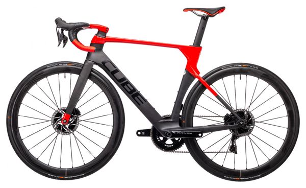Bicicleta de carretera Cube Litening C:68X SL Shimano Dura-Ace Di2 11S 700 mm Gris carbón Rojo 2021