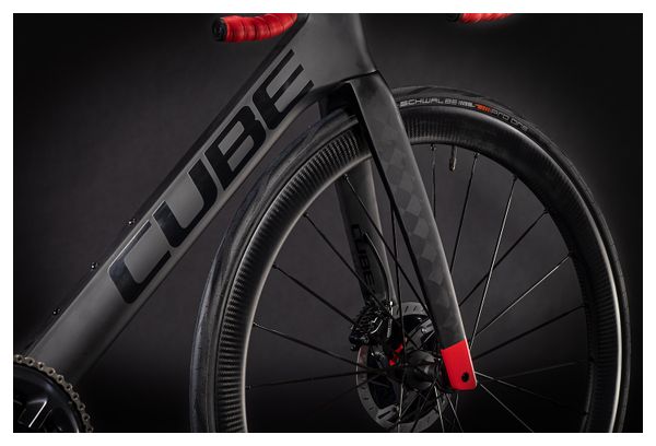 Bicicleta de carretera Cube Litening C:68X SL Shimano Dura-Ace Di2 11S 700 mm Gris carbón Rojo 2021