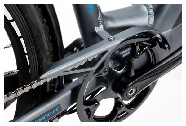 Vélo de Ville Electrique Moma Bikes Ebike-28 Shimano 7V Batterie 624Wh Gris Noir
